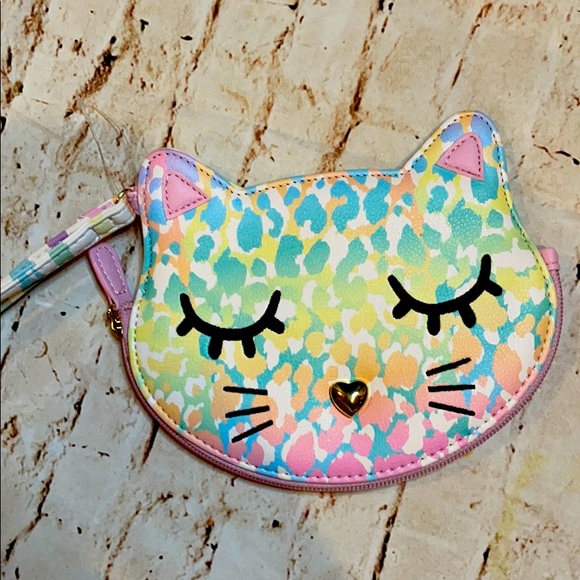 Betsey Johnson Handbags - Cheetah Cat Luv Betsey Johnson Wristlet Purse